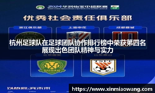 杭州足球队在足球团队协作排行榜中荣获第四名展现出色团队精神与实力